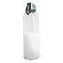 Glass Bottle with Silicone Case, White, 600 ml
