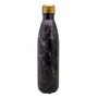 Double Wall Stainless Steel Thermos Bottle, Black Marble, 750 ml