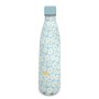 Double Wall Stainless Steel Thermos Bottle, Blue Daisies, 750 ml