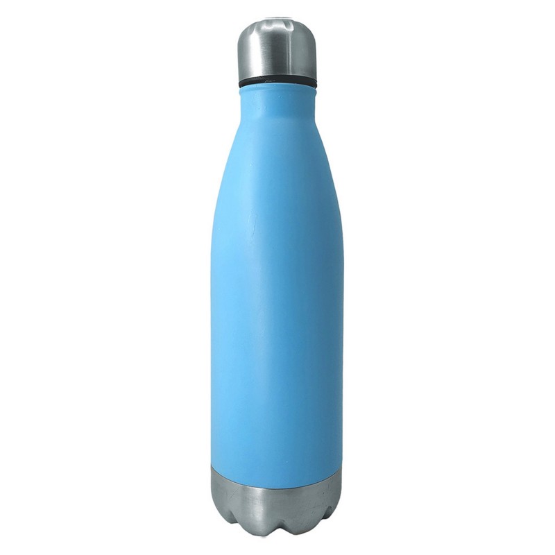 Botella de agua de metal de acero inoxidable (azul)