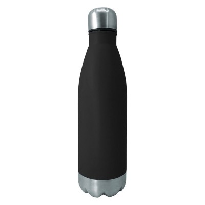 Stainless Steel Bottle, Black, 750 ml