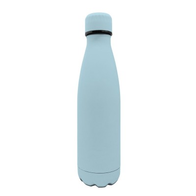 Botella Termo doble Pared de Acero Inoxidable, Azul Pastel, 500 ml