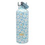 Double Wall Stainless Steel Sport Bottle, Blue Daisies, 750 ml
