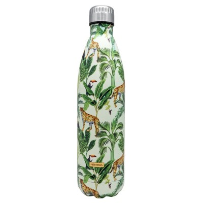 Double Wall Stainless Steel Thermos Bottle, Jungle, 1000 ml