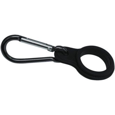 Black Silicone Carabiner Keychain