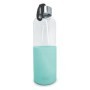Glass Bottle with Silicone Case, Turquoise, 600 ml